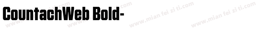 CountachWeb Bold字体转换
